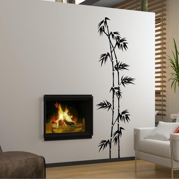 Bamboo Wall Decal Etsy