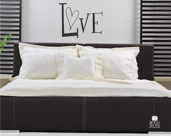 Love Wall Decal - Vinyl Wall Stickers Art Quote Custom Home Decor