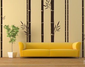 Bamboo Wall Decals Mural - Wall Stickers Custom Home Decor