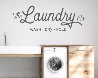 Laundry Co. - Wall Decal - Vinyl Art Stickers Decor