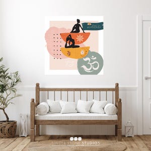 Soul Care Yoga Meditate wall decal quote - Vinyl Custom Home Decor