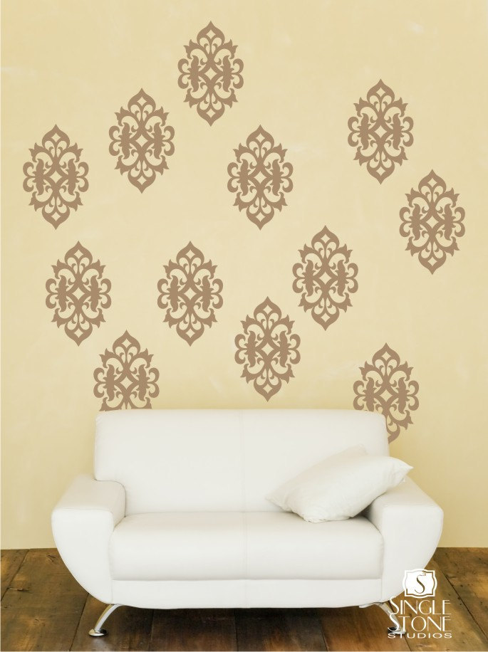 Ornate Wall Decal Pattern Vinyl Stickers Art Custom Home Etsy