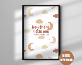Poster personalizzato con nome del bambino stampabile, arte murale per bambini, cameretta dei bambini, arte personalizzata con nome, stampa personalizzata, compleanno, regalo perfetto
