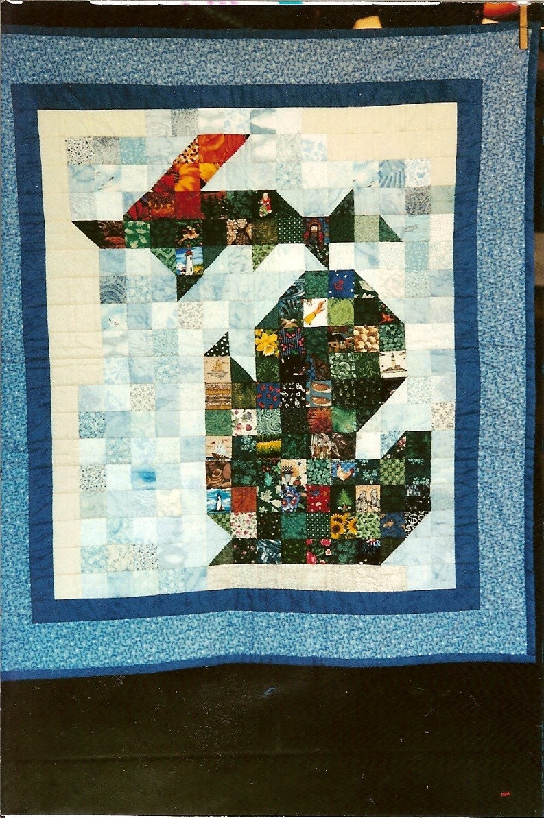 State of Michigan Quilt Block Pattern - Wall Hanging