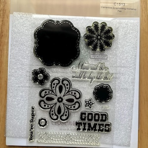 Close to My Heart CTMH C1513 Clementine Scrapbooking Workshop kit conjunto de carimbos