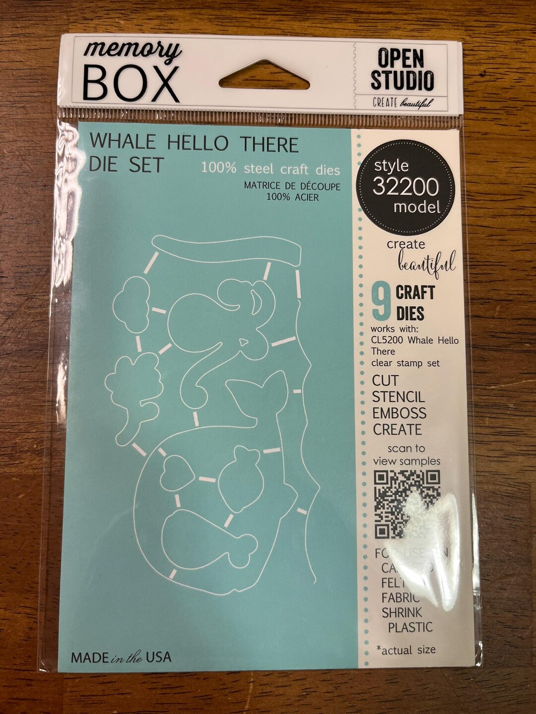 Memory Box Open NEW Memory Box Open Studio “whale Hello There” Dies Set 32200 - Etsy