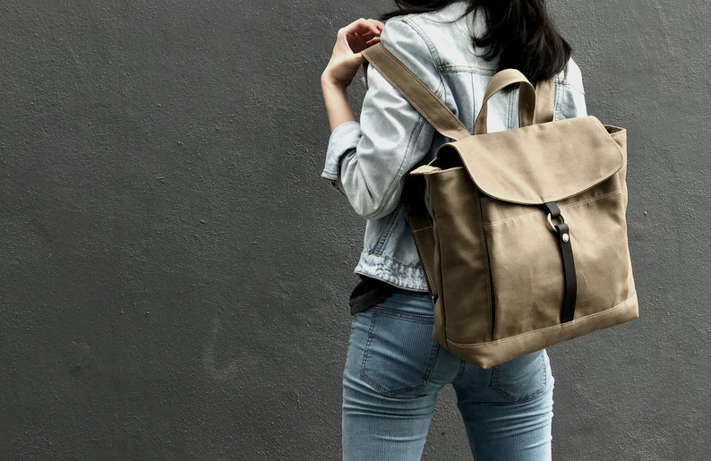 canvas diaper backpack