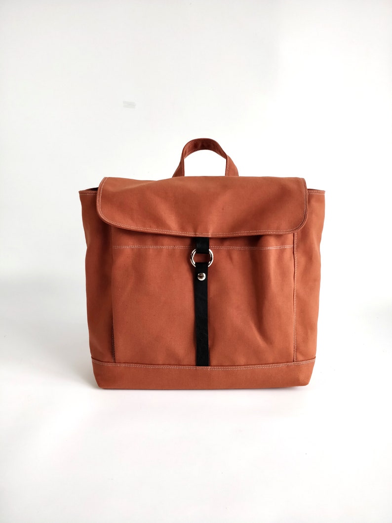 Travel Diaper Backpack Canvas Satchel Cary on Backpack Etsy