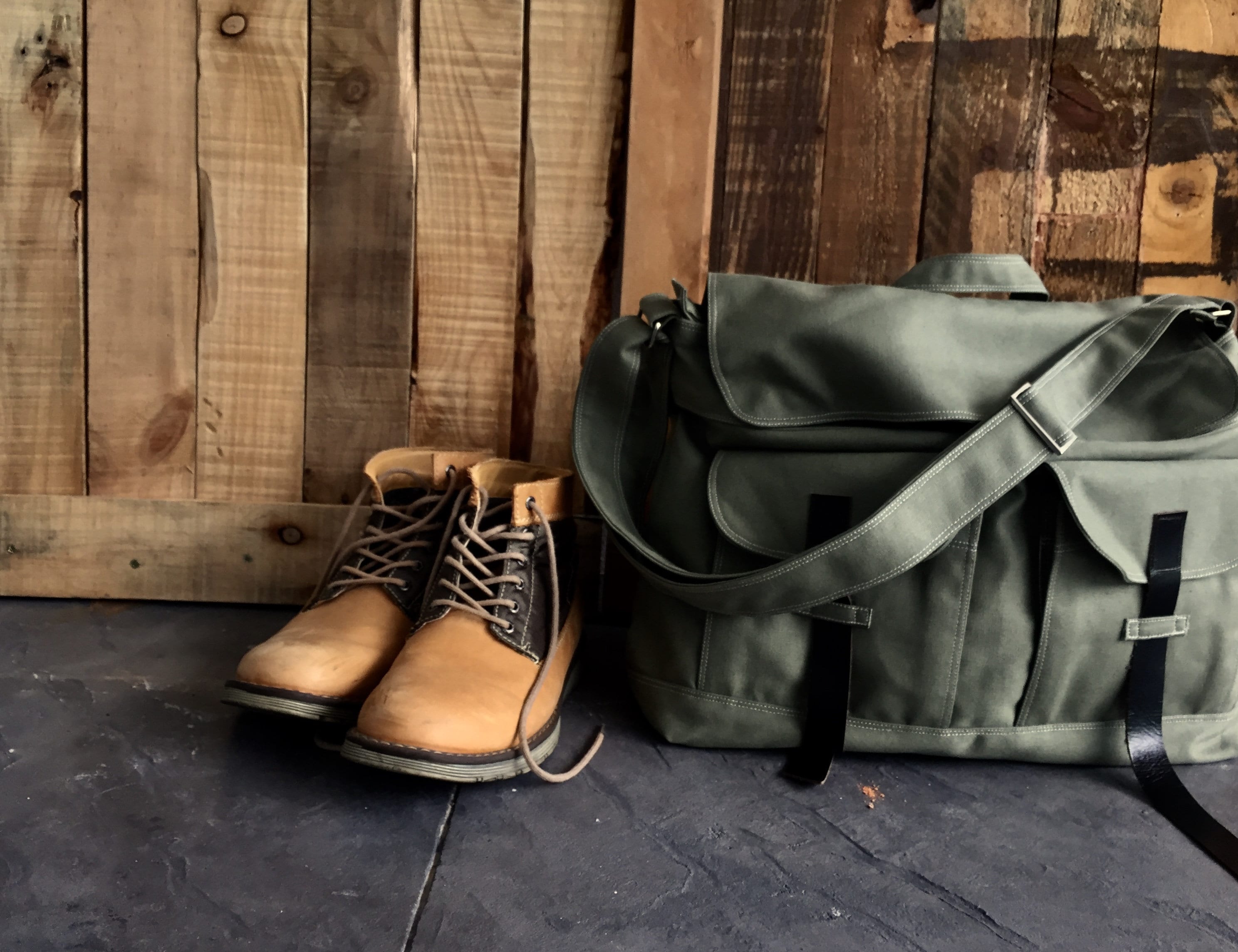 unisex Olive messenger canvas laptop bag Satchel Back to Etsy