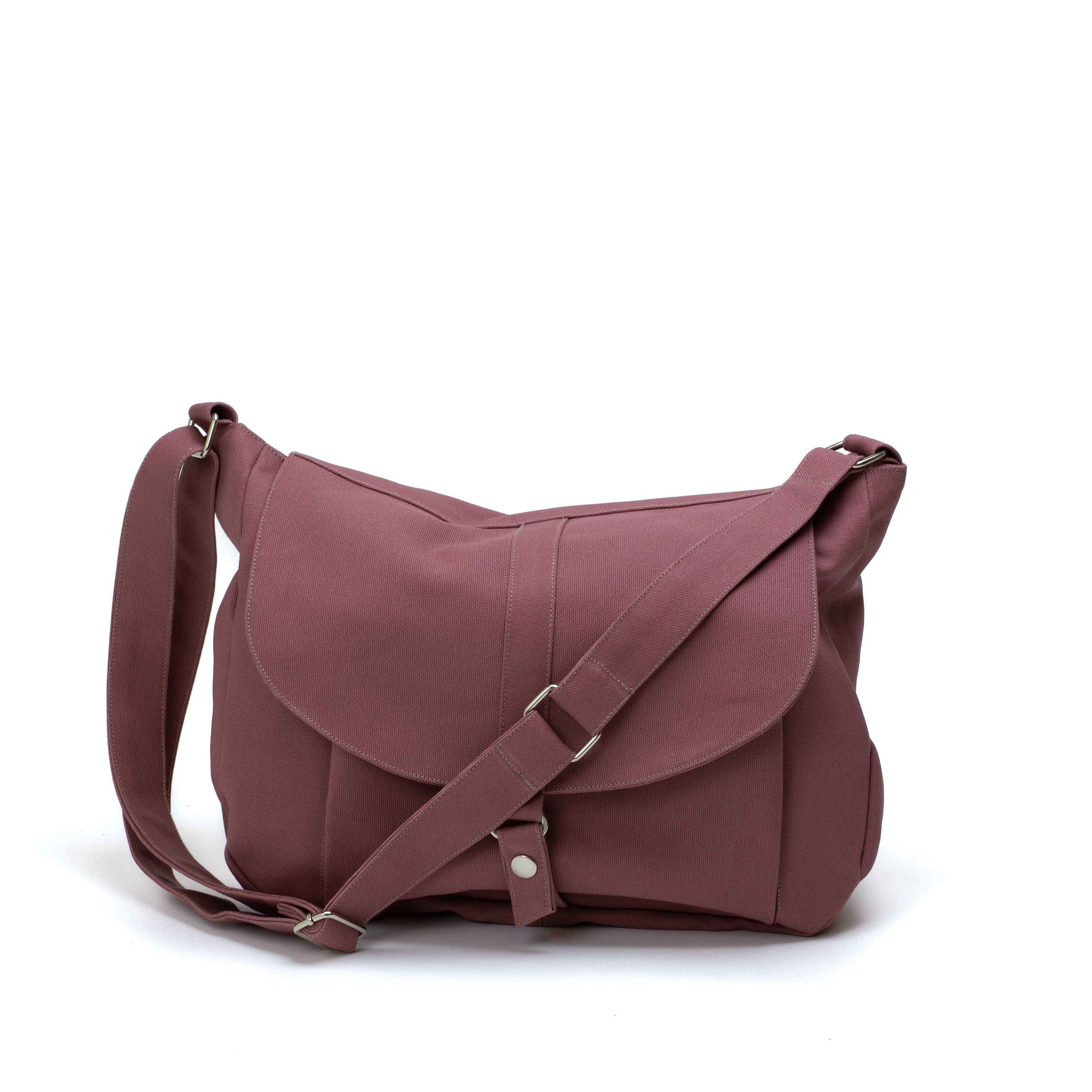 Women Canvas Messenger Bag Travel Crossbody Laptop Bag for Women Everyday Bag Water Resistant Gift for Her KYLIE 12 Rust Pink Etsy Canada