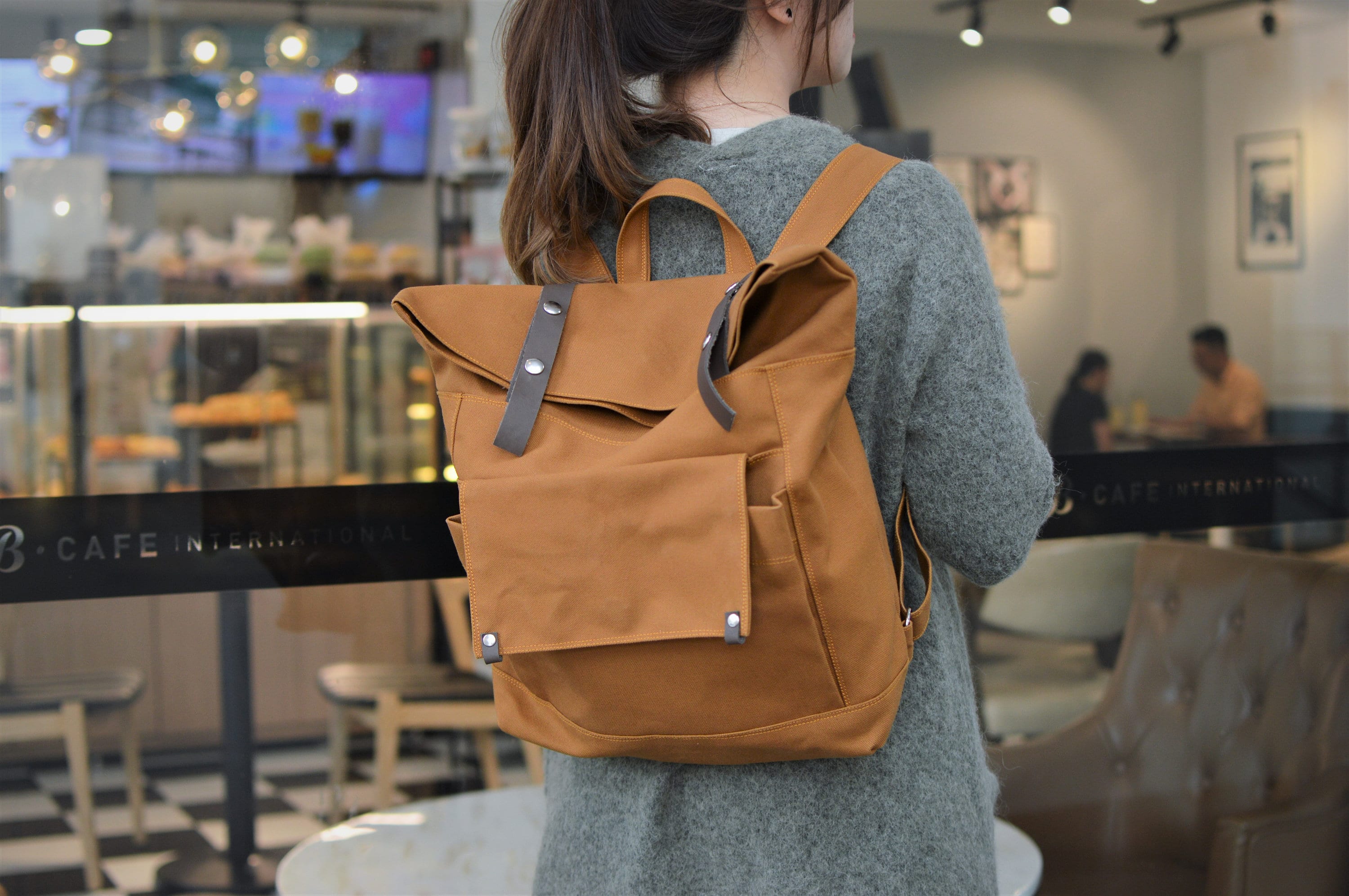 water resistant canvas backpack