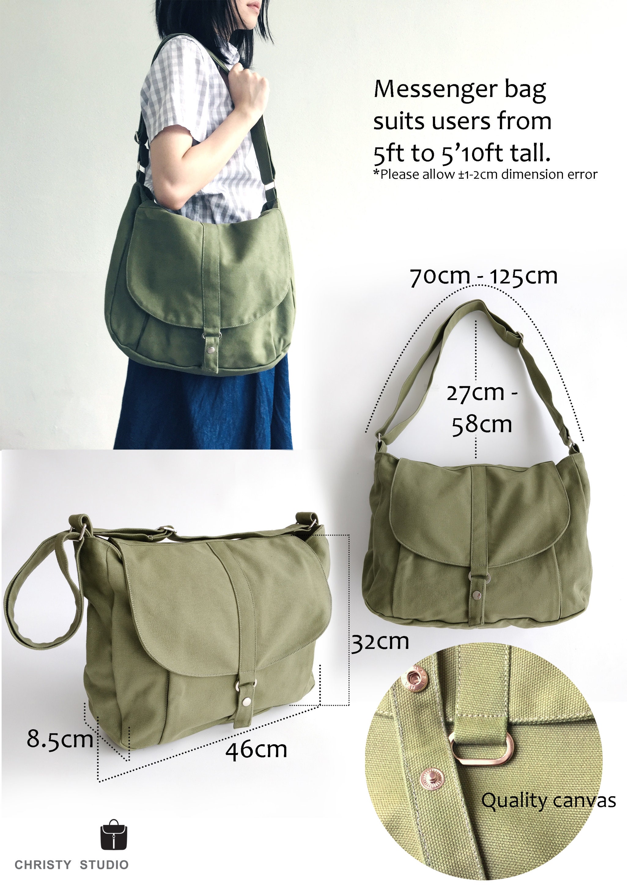 Green canvas purse hotsell