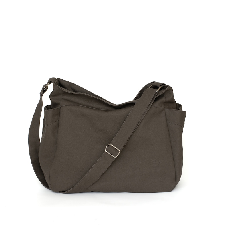 SZARA torba na pieluchy Hobo, damska wegańska torba na ramię, podróżna torba crossbody Messenger, Wodoodporny nr 101 RENEE zdjęcie 2