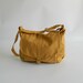 Travel Messenger Bag in Mustard, Women Canvas crossbody diaper bag, Shoulder bag , Vegan School laptop bag, Personlize gift set no.12 KYLIE 
