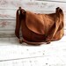 Brown Cognac canvas Messenger bag for women, Canvas travel Shoulder bag, Crossbody diaper bag, purse Gift for her, School Bag-no.12 KYLIE
