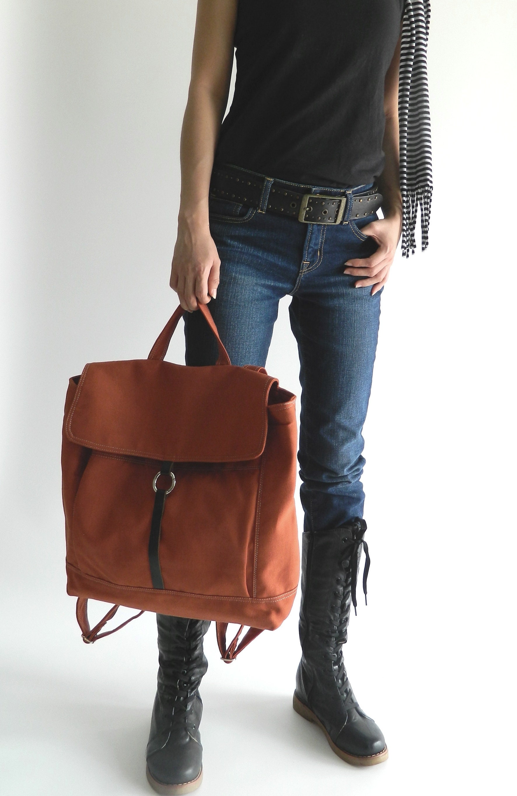 canvas satchel backpack