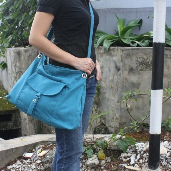 Sophie in Teal - shoulder bag / messanger