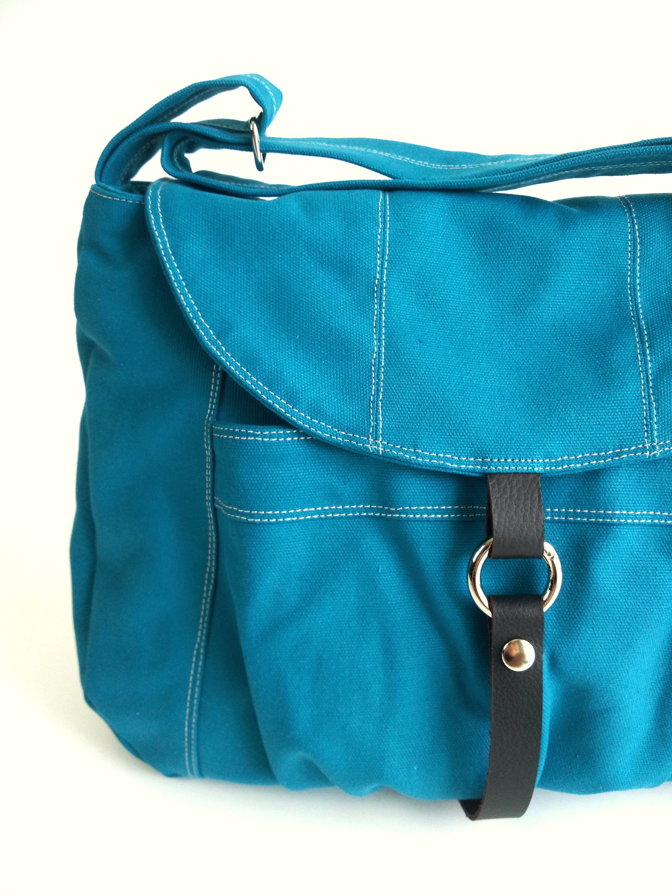 Damen Messenger Bag mit ReiBverschluss Crossbody Hobo Windel Bag Travel Light Weight Umhangetasche Geschenk fur sie TEAL n.103 CLAIRE Etsy