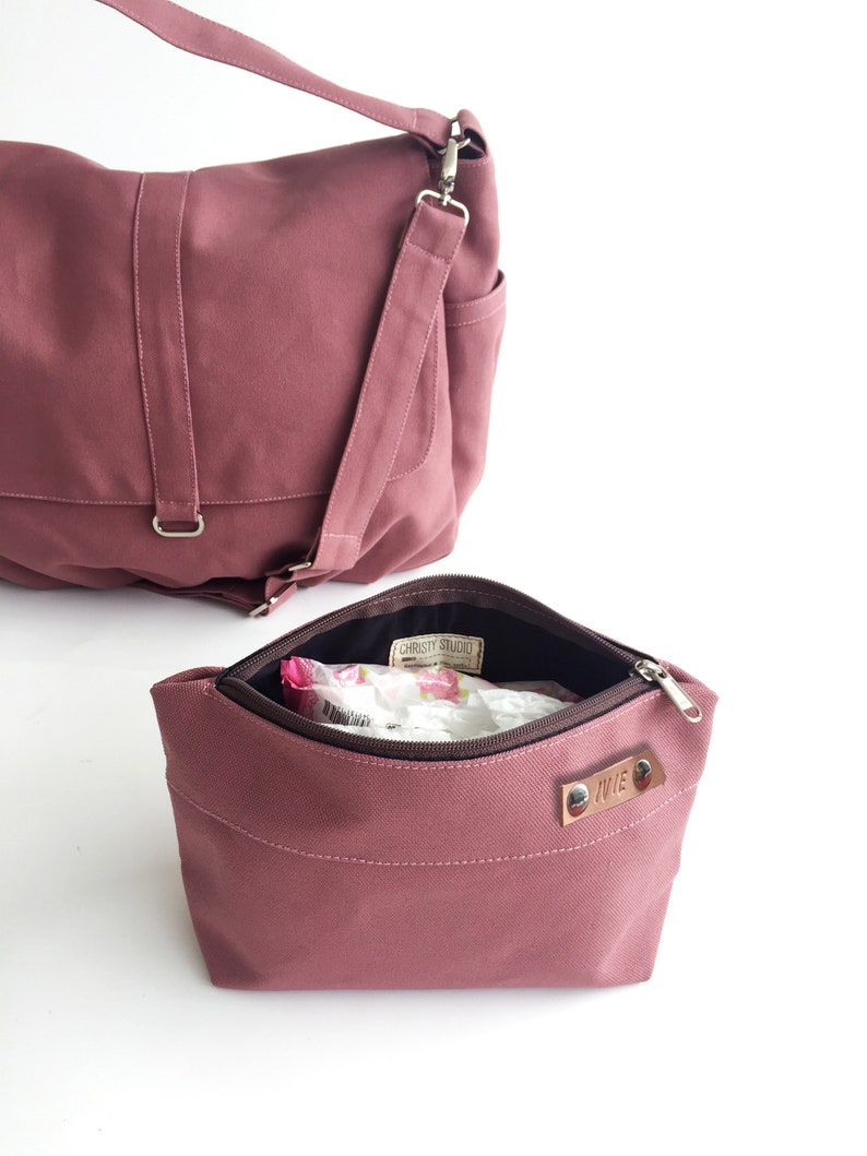 Women Canvas Crossbody Bag Water Resistant Diaper Bag Etsy