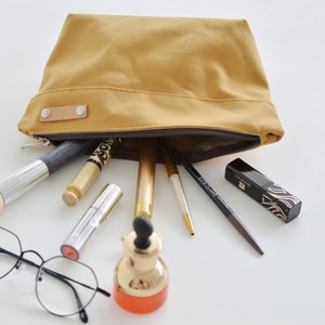 Bolsa personalizada com zíper presente para ele para ela bolsa de lona resistente à água armazenamento de artigos - bolsa Kelly