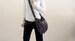 Gray Messenger small crossbody bag, Water resistant Women vegan messenger bag, Gift for her, Vegan hobo bag - no.16 DENISE 
