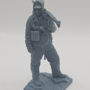 WW2 German Soldier - Diorama - Unpainted - 3d resin print