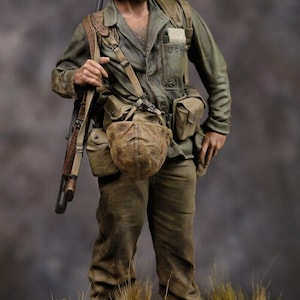 1/35 Scale WW2 US MARINE, Diorama UNPAINTED