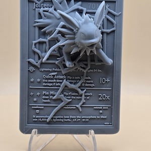 Carte Pokémon 3D jolteon - objet de collection indispensable pour les fans - excellent cadeau