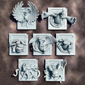 3D ゲームボーイ カートリッジ ポケモン 7 個セット - ポケモン カラー カートリッジ