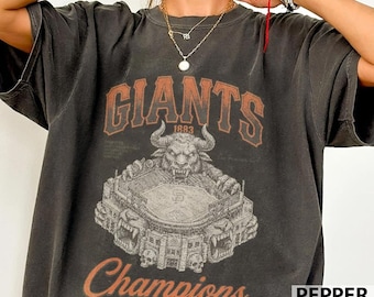 Camiseta de béisbol vintage de los San Francisco Giants, camiseta retro de colores cómodos para el día del partido.