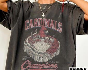 Vintage St Louis Cardinals Baseball-Shirt, Retro Game Day Comfort Colors Tee