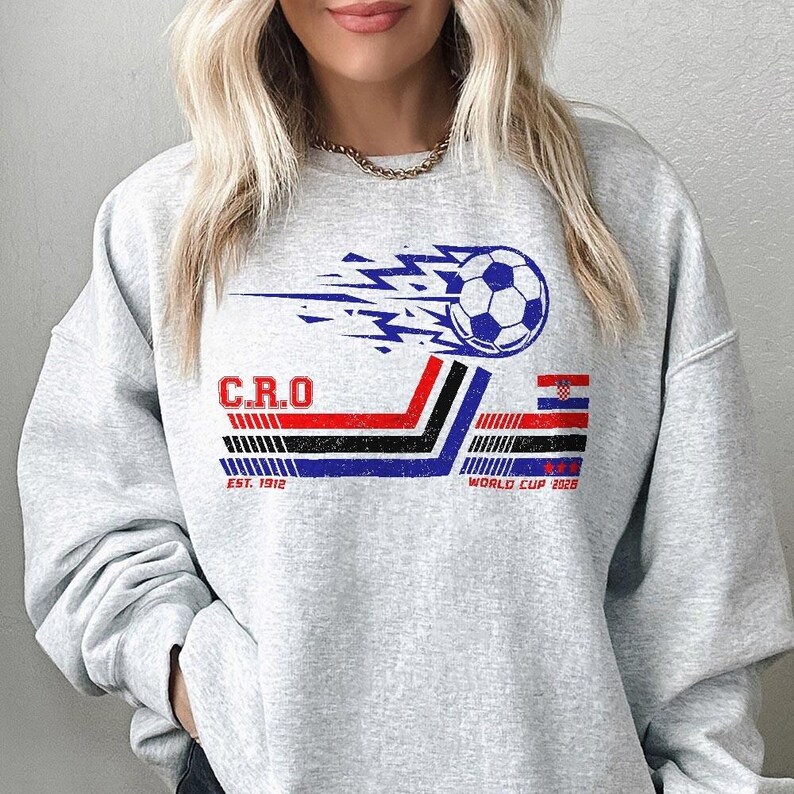 Croatia Soccer World Vintage Comfort Colors Shirt image 6