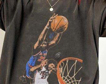 Mitchell Robinson Dunk Joel Embiid Vintage Comfort Farben Hemd