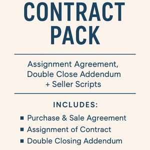 The Ultimate Wholesaling Contract Pack (Ready-to-Use Templates + Scripts!)INSTANT DOWNLOAD!