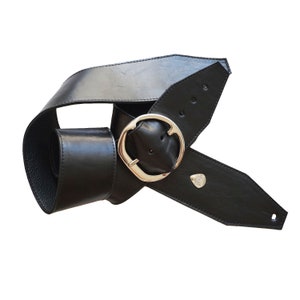 Black Heavy Leather NYC Hells Bells Lynyrd Skynyrd Rock N Roll Classic Custom Guitar Strap