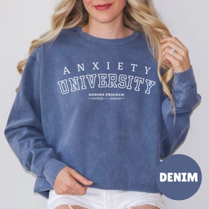 Mental Health Sweater, Anxiety Sweater, Self Care Sweater, Gift for Her, Cute Mental Health Sweater, Therapy Sweater, Therapist Gift