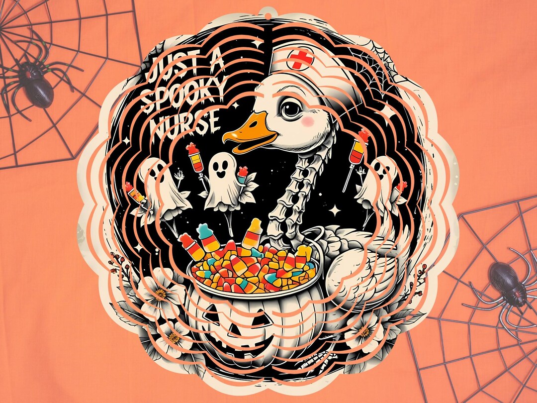 Funny Halloween Nurse PNG – Spooky Fall Silly Goose Skeleton With ...