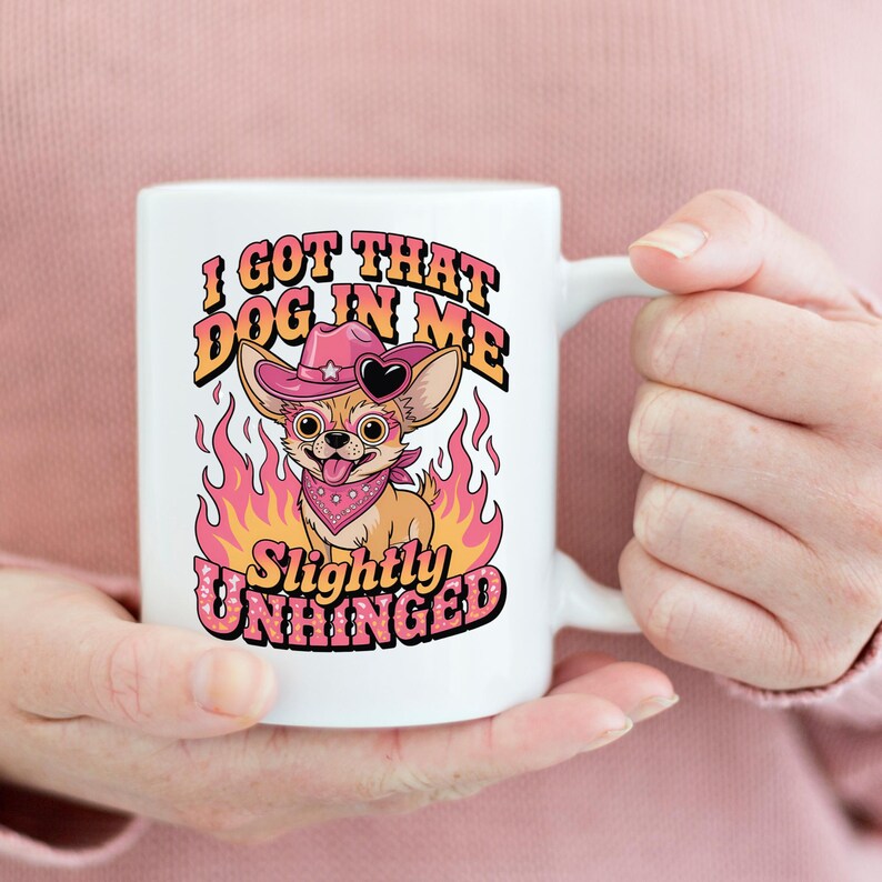 Funny Cowgirl Chihuahua Meme PNG: Slightly Unhinged Dog Design (digital ...