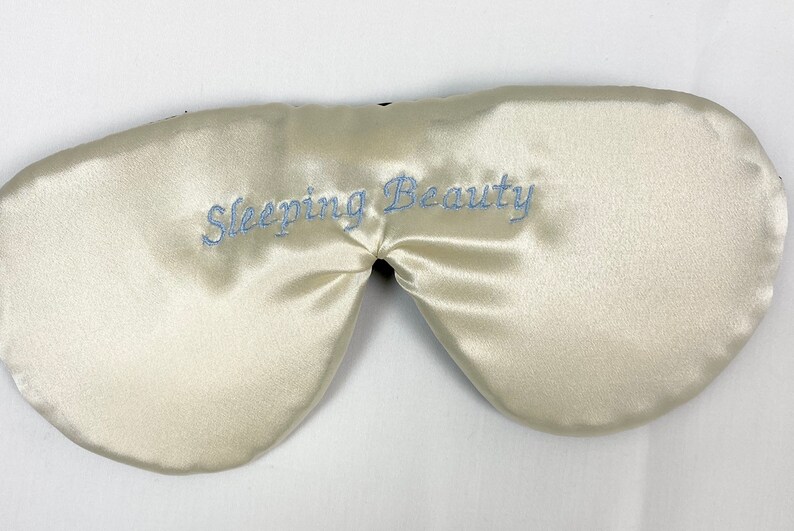 Luxury Silk Personalized Sleep Mask Eye Mask Fully Adjustable Etsy