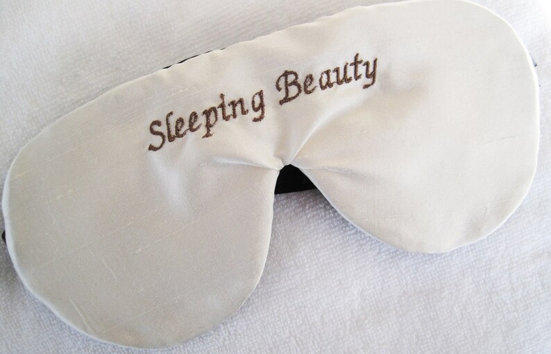 Luxury Silk Personalized Sleep Mask Eye Mask Fully Adjustable Etsy
