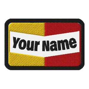 Custom Embroidered Name Patch - KPop Demon Hunters Inspired Rumi Patch 3.5" x 2.25" Rectangular Patch