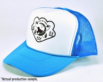 Salmon Run Grizzco Worker&#39;s Cap Foam Trucker Hat Splatoon-Inspired