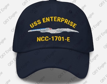 USS Enterprise NCC-1701-E Dad Hat - Embroidered Ship Hat