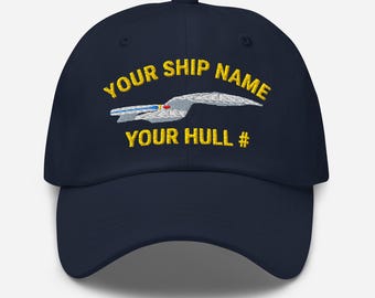 Personalized Galaxy Class Starship Dad Hat ST TNG