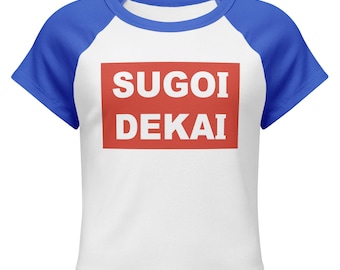 Sugoi Dekai Women’s Micro Rib Raglan Baby Tee Uzaki