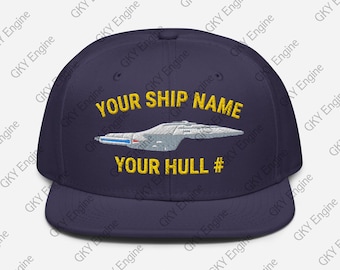 Gorra snapback personalizada de la clase Intrepid Starship