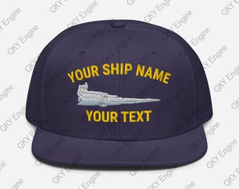 Personalized Imperial I-Class Star Destroyer Ship Snapback Hat