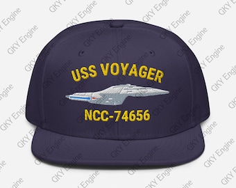 Gorra snapback USS Voyager NCC-74656 - Gorra con bordado de barco