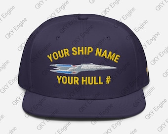 Personalized Prometheus Class Starship Snaphat Hat: Your Ship Name, Your Hull Number!