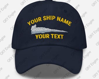 Personalized Imperial I-Class Star Destroyer Ship Dad Hat
